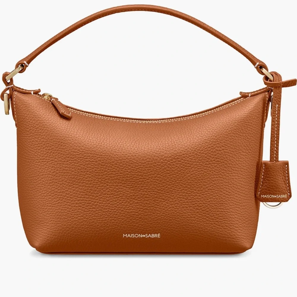 MAISON de SABRÉ small leather soft hobo - Picture 2 of 16